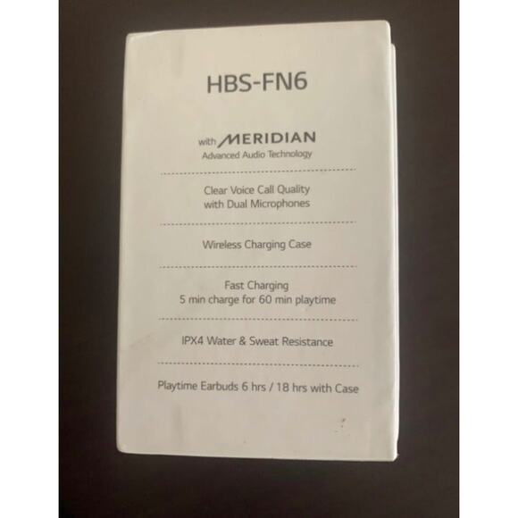 LG TONE Free HBS-FN6 Bluetooth Wireless Stereo Earbuds - Picture 5 of 5